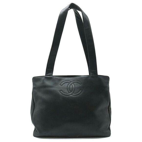 Chanel Leather Coco Mark Tote Bag - Picture 1 of 9